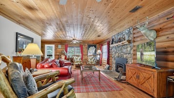 TV, fireplace, DVD player