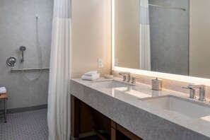 Hair dryer, towels