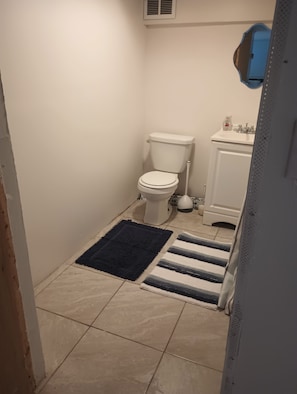Towels, soap, toilet paper