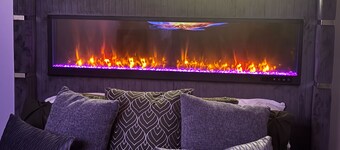 Luxury Comfort: King Size Bed , LED Massage Sofas , Cozy FirePit & Gazebo