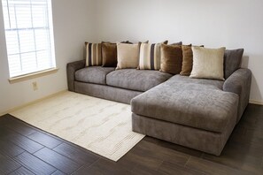 Smart TV, foosball, books