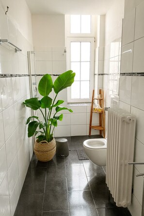 Haartrockner, Handtücher, Seife, Shampoo