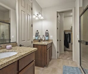 Shower, towels, toilet paper