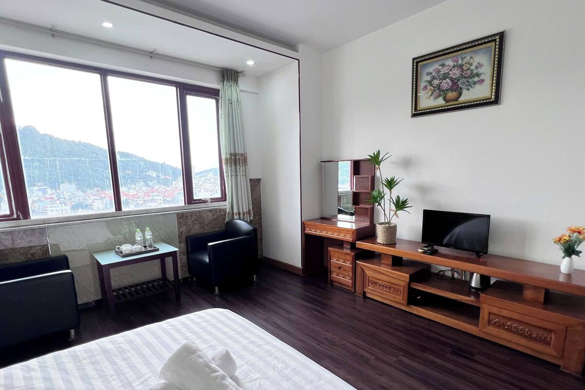 Basic Double Room, Balcony, Mountain View | Desk, laptop workspace