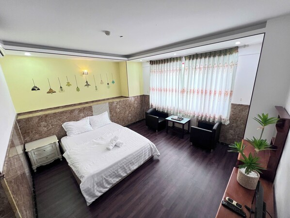 Basic Double Room, Balcony, Mountain View | Desk, laptop workspace