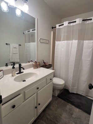 Towels, soap, toilet paper