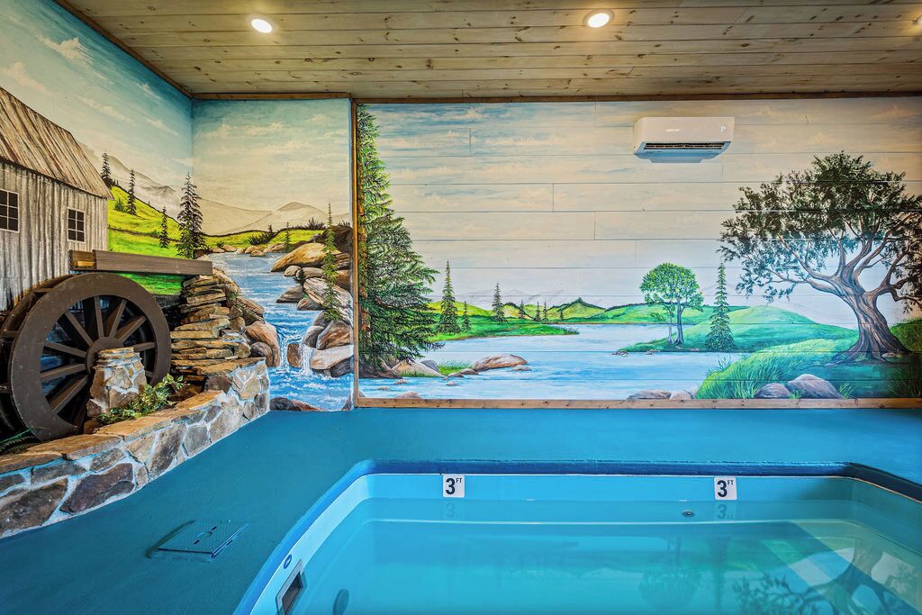 Indoor pool, a heated pool