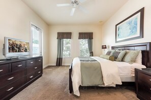 4 bedrooms, iron/ironing board, WiFi, bed sheets