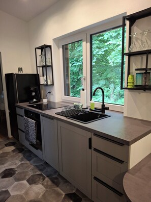 Ovn, kokeplater og oppvaskmaskin