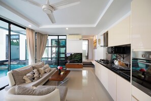 Villa, Patio | Living area