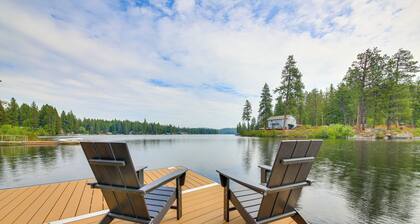 Steps to Sacheen Lake: Cute Studio Cabin w/ Deck