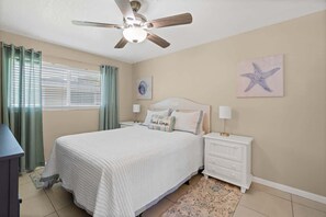 1 bedroom, iron/ironing board, travel crib, free WiFi