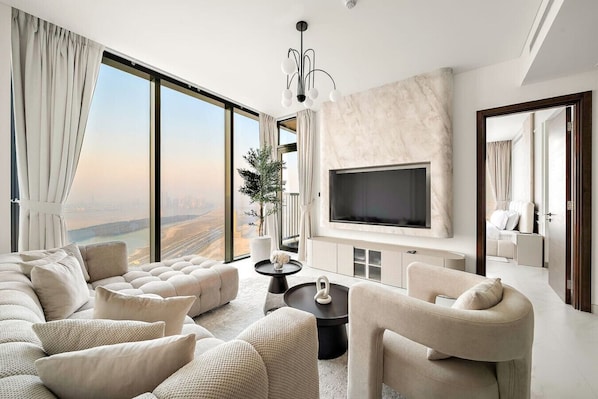 Living area - FIRST CLASS | 4BR | Sobha Skyline Luxury (Sobha Hartland)