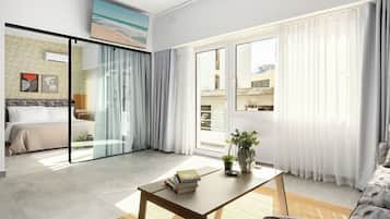 Apartment, City View | Living area
