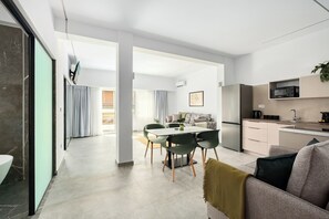 Apartment, City View | Living area - Soultani Aparthotel by HarmonyHomesAway (Athens)