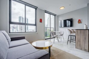 TV - w *| Modern 1BR w/ Beautiful View in Calle 50 (Panamá)