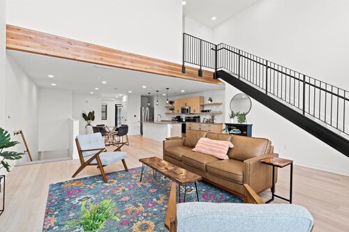 The Lockwood Loft | Modern 2BR Townhome w/ Garage + Balcony