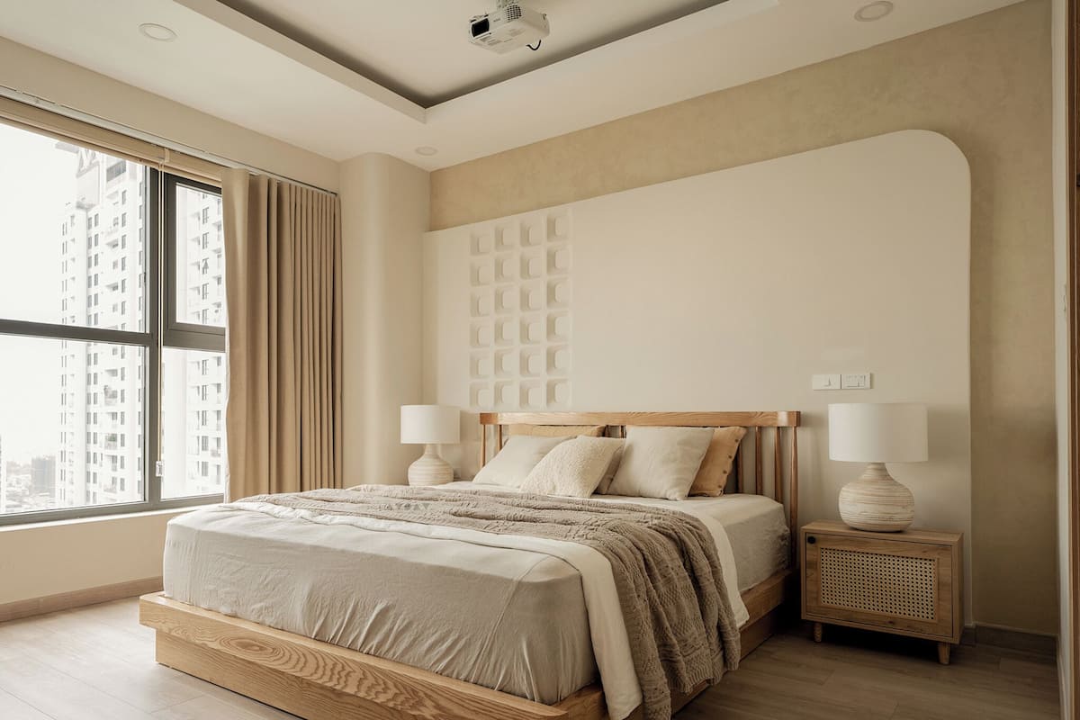 Bộ đồ giường cao cấp, chăn bông, nệm có lớp đệm bông