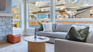 TV, fireplace, offices