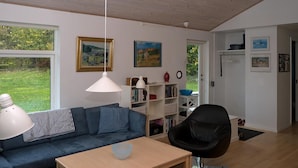 Flat-screen TV, stereo