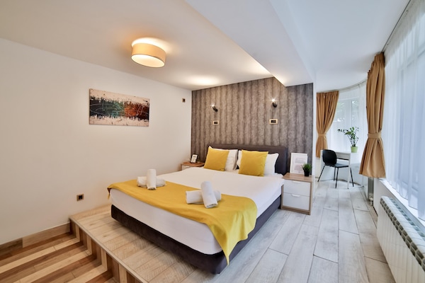 Quarto duplo standard, vista para o jardim | Escrivaninha, quartos à prova de som, Wi-Fi de cortesia