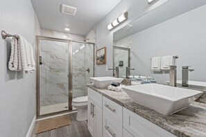 Hair dryer, towels