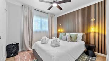 8 bedrooms, iron/ironing board, travel cot, WiFi