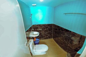 Douche, serviettes fournies