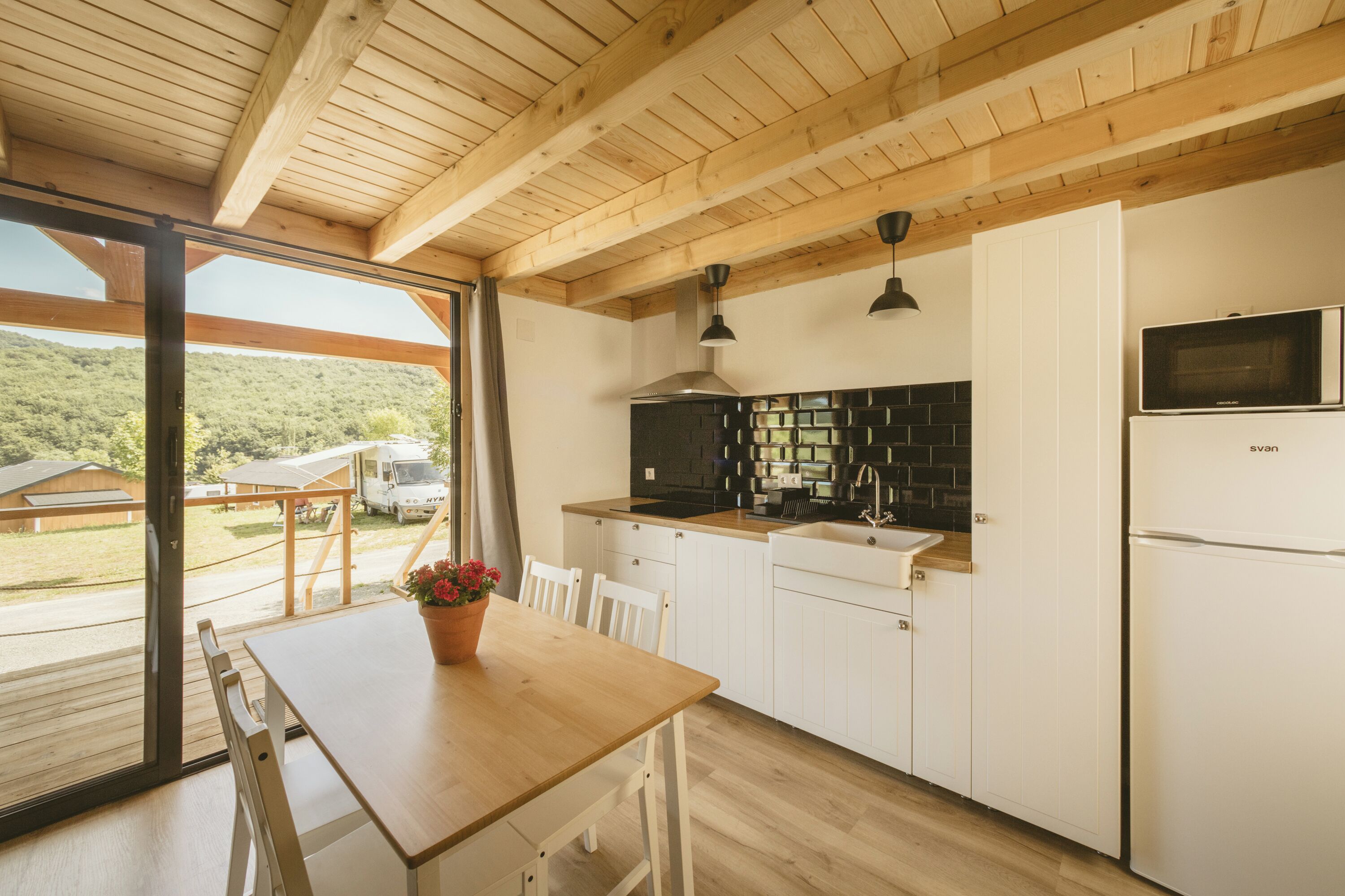 Cabane Deluxe, vue montagne