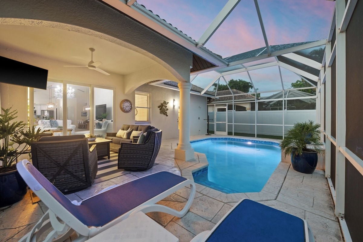 Photo 12 of StayNaples: Screened, Heated Private Pool, w/Outdoor Seats near Vanderbilt Beach