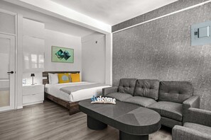 1 bedroom, iron/ironing board, travel crib, WiFi