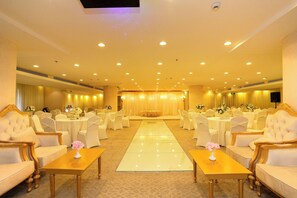 Outdoor wedding area
