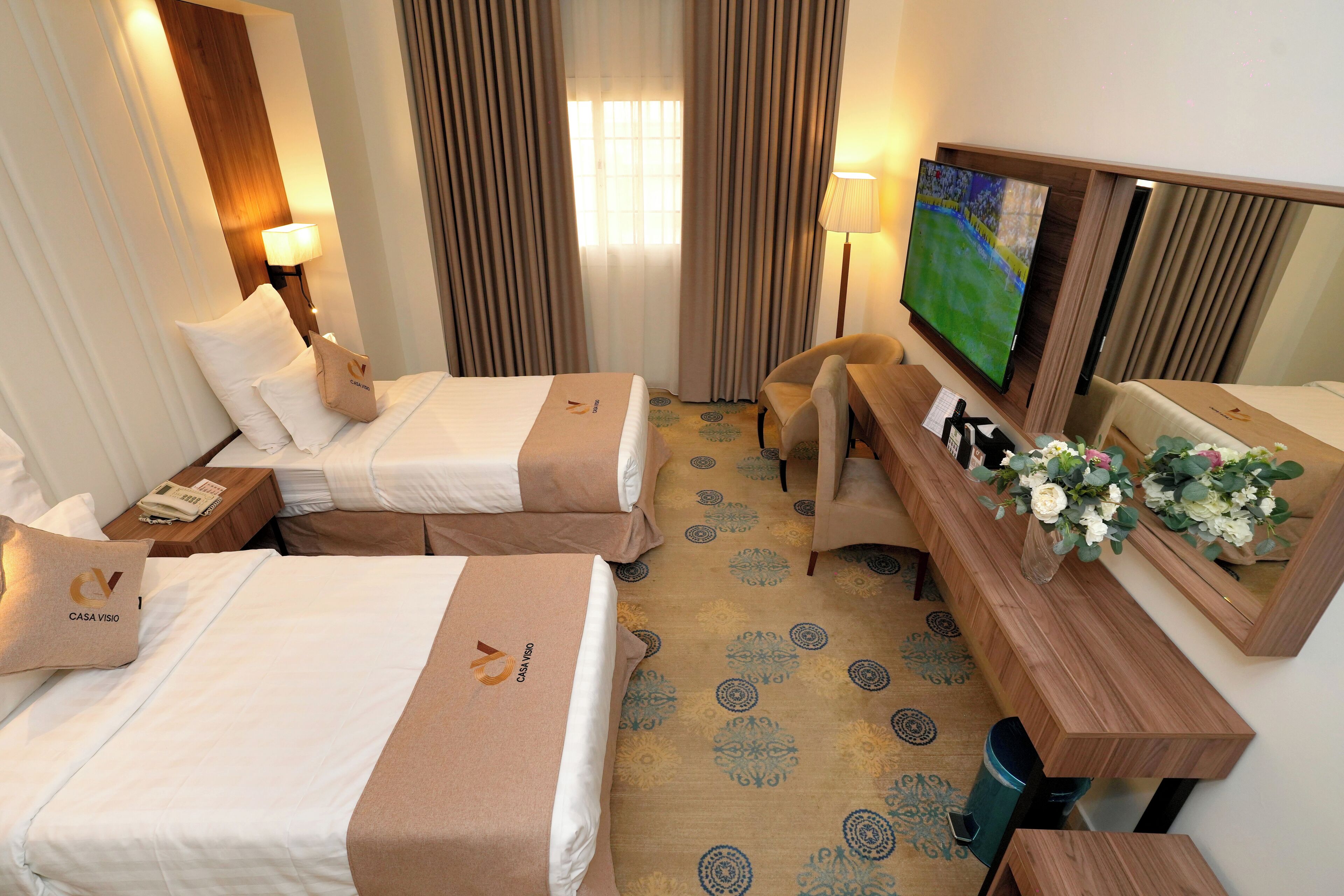 In-room safe, desk, laptop workspace, blackout curtains