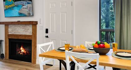 Secluded cabinesque condo resort pool, boat launch
