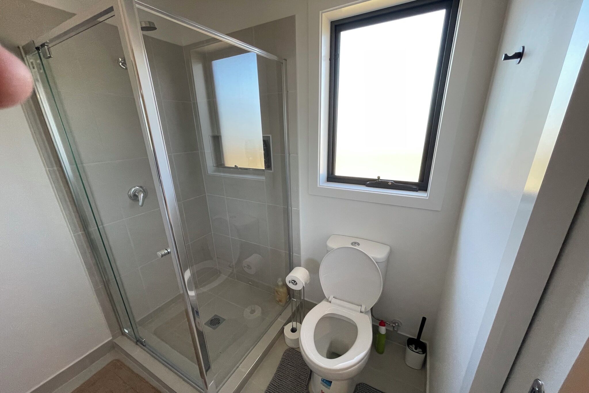 Een douche, een haardroger