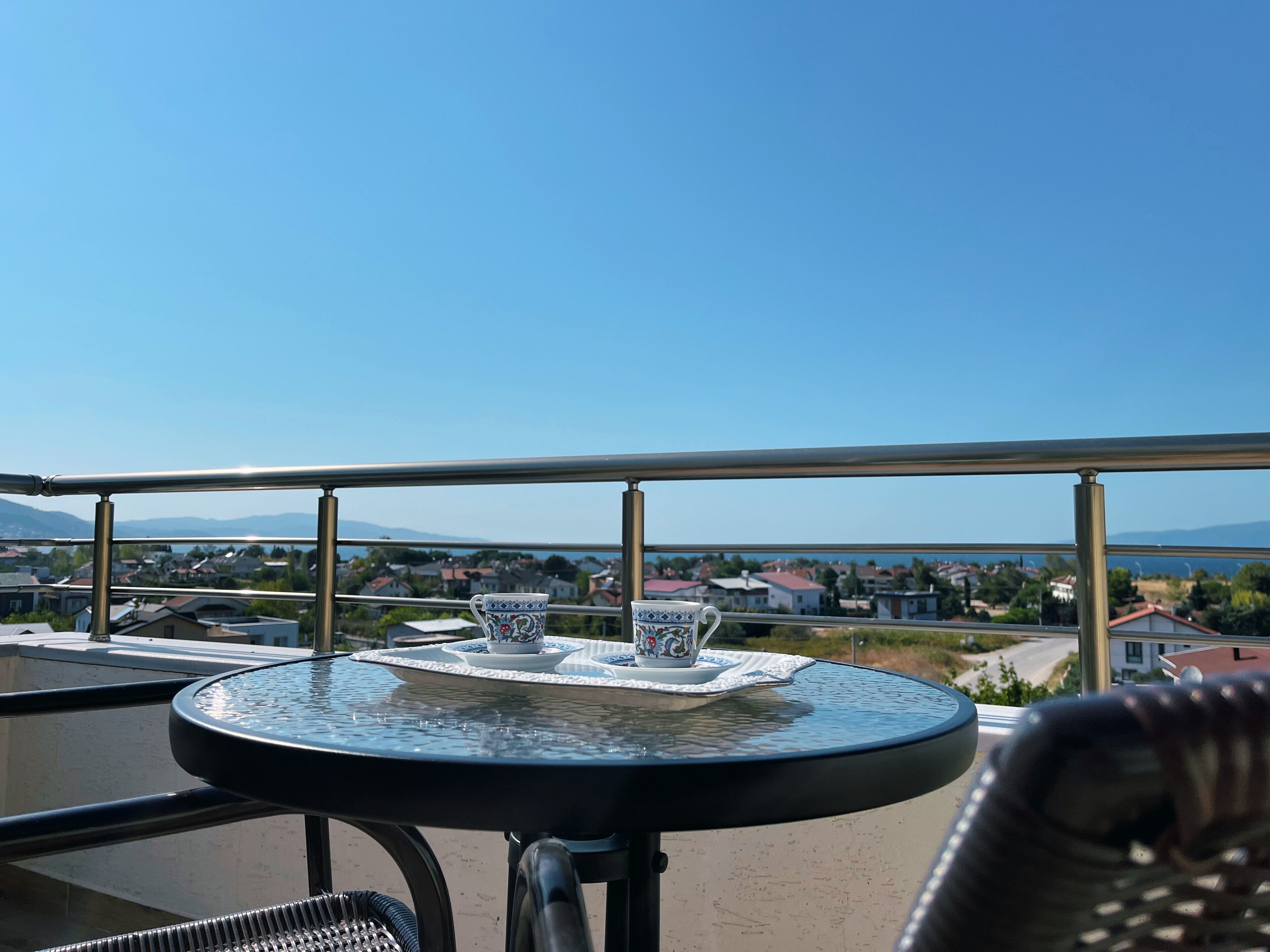 Condo de lujo, 3 habitaciones, cocina, vista al mar | Terraza o patio