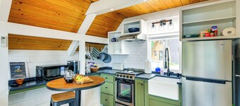 Steps to Sacheen Lake: Cute Studio Cabin w/ Deck