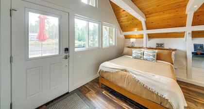 Steps to Sacheen Lake: Cute Studio Cabin w/ Deck