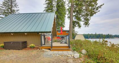 Steps to Sacheen Lake: Cute Studio Cabin w/ Deck