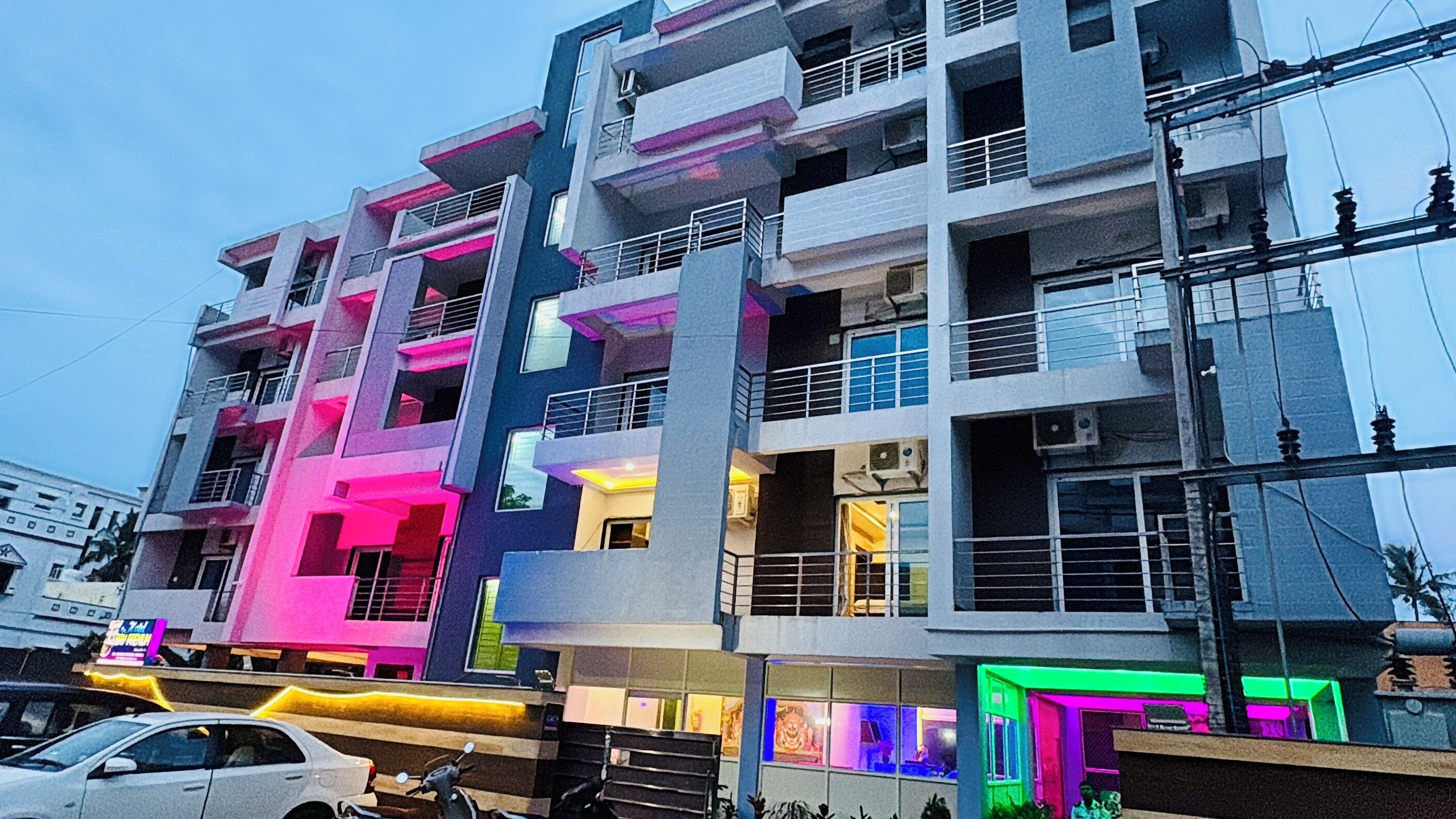 Majoituspaikan julkisivu