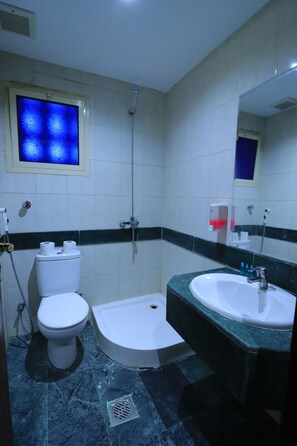 Double Room | Bathroom | Towels, soap, shampoo, toilet paper
