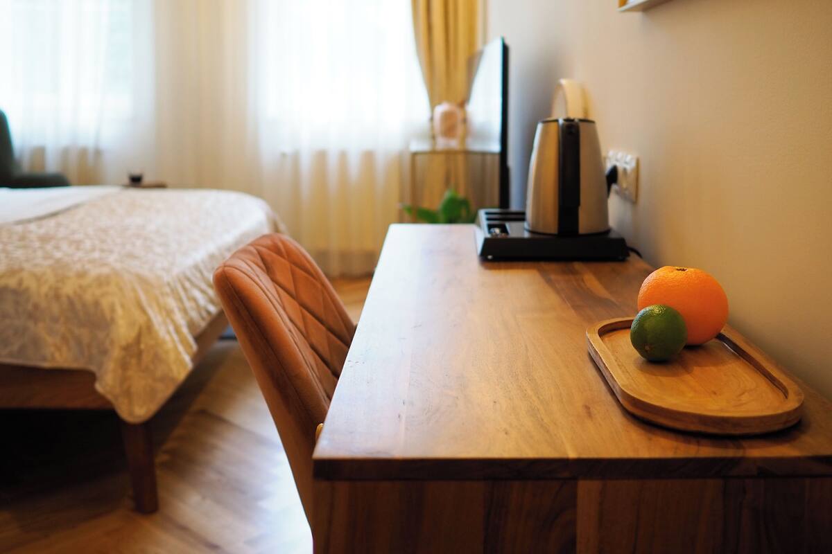 Deluxe Double Room | Premium bedding, in-room safe, desk, laptop workspace