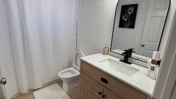 Towels, soap, toilet paper