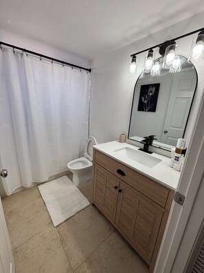 Towels, soap, toilet paper