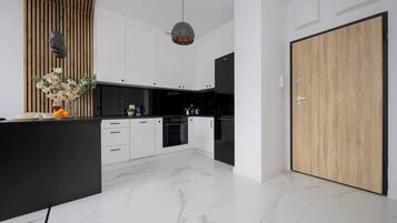 Fridge, oven, stovetop, dishwasher