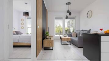 1 bedroom, iron/ironing board, travel crib, WiFi