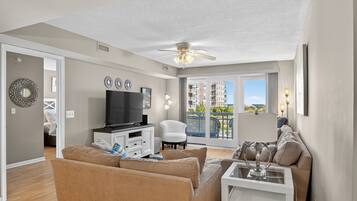 Condo, 2 Bedrooms | Living area | Smart TV, streaming services