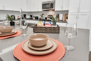 Microwave, oven, stovetop, dishwasher