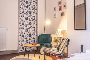 1 室のベッドルーム、アイロン / アイロン台、WiFi、ベッドシーツ