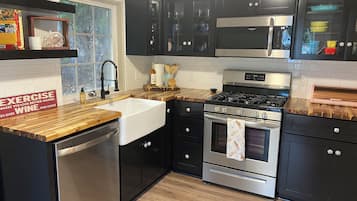 Microwave, oven, stovetop, dishwasher